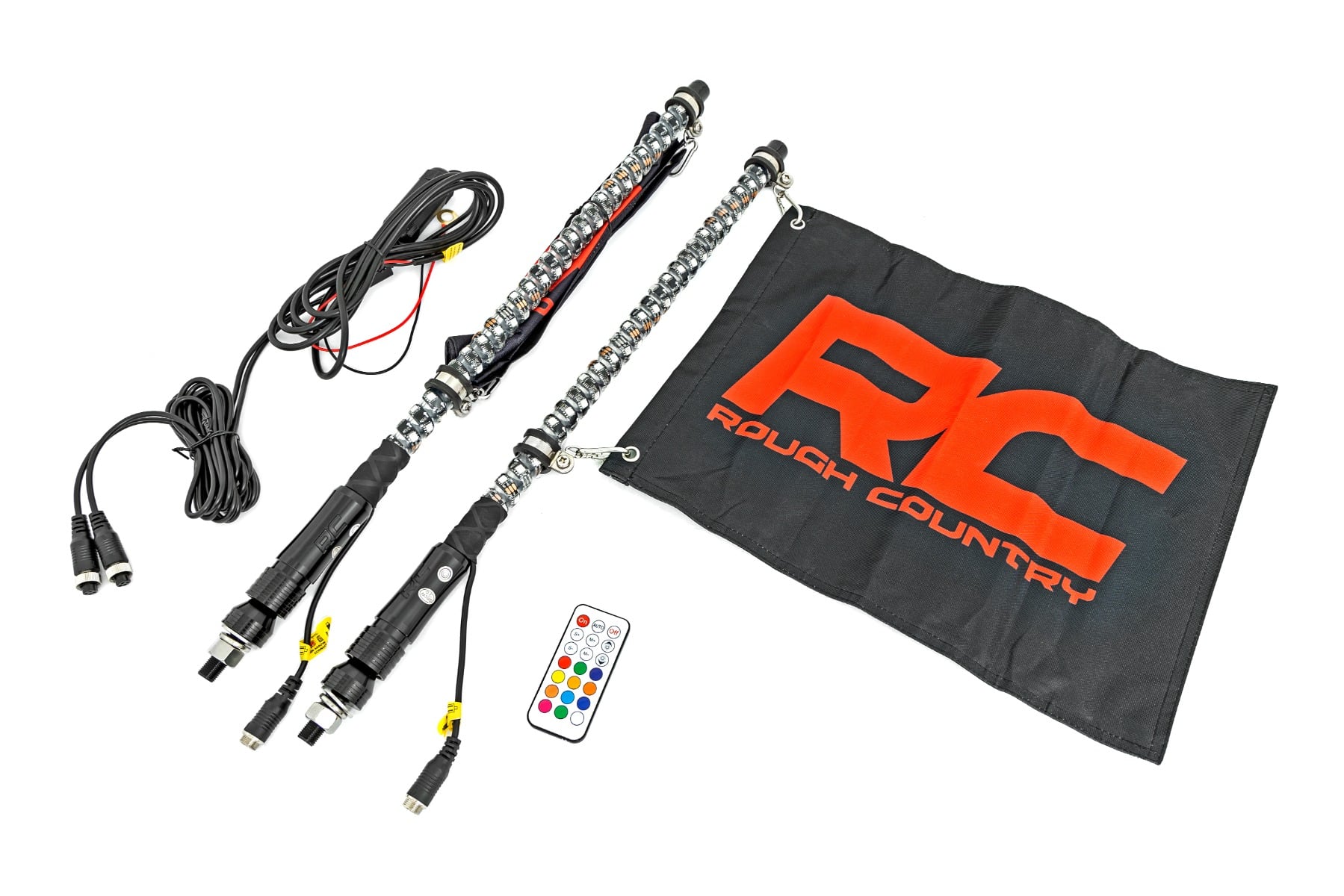 LED Light Whip Kit | 2 ft | Multi-Color | 2-pc - Image 2