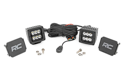 2 Inch Black Series LED Light Pods | Spot | Square - Image 3