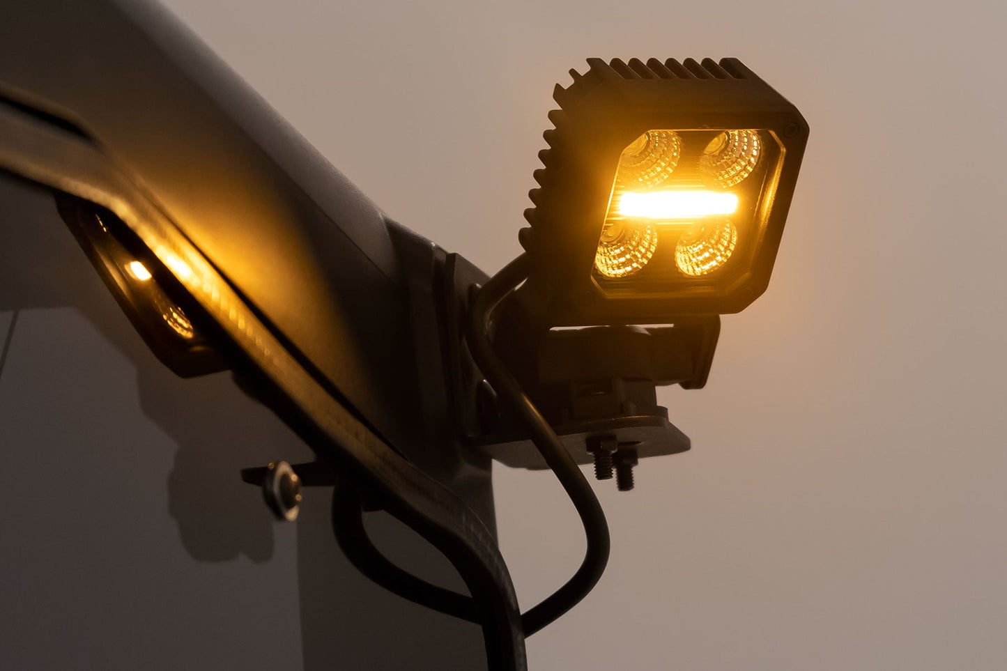 Black Series LED Light Pair | 2 Inch | Flood | Swivel Mount - Image 4