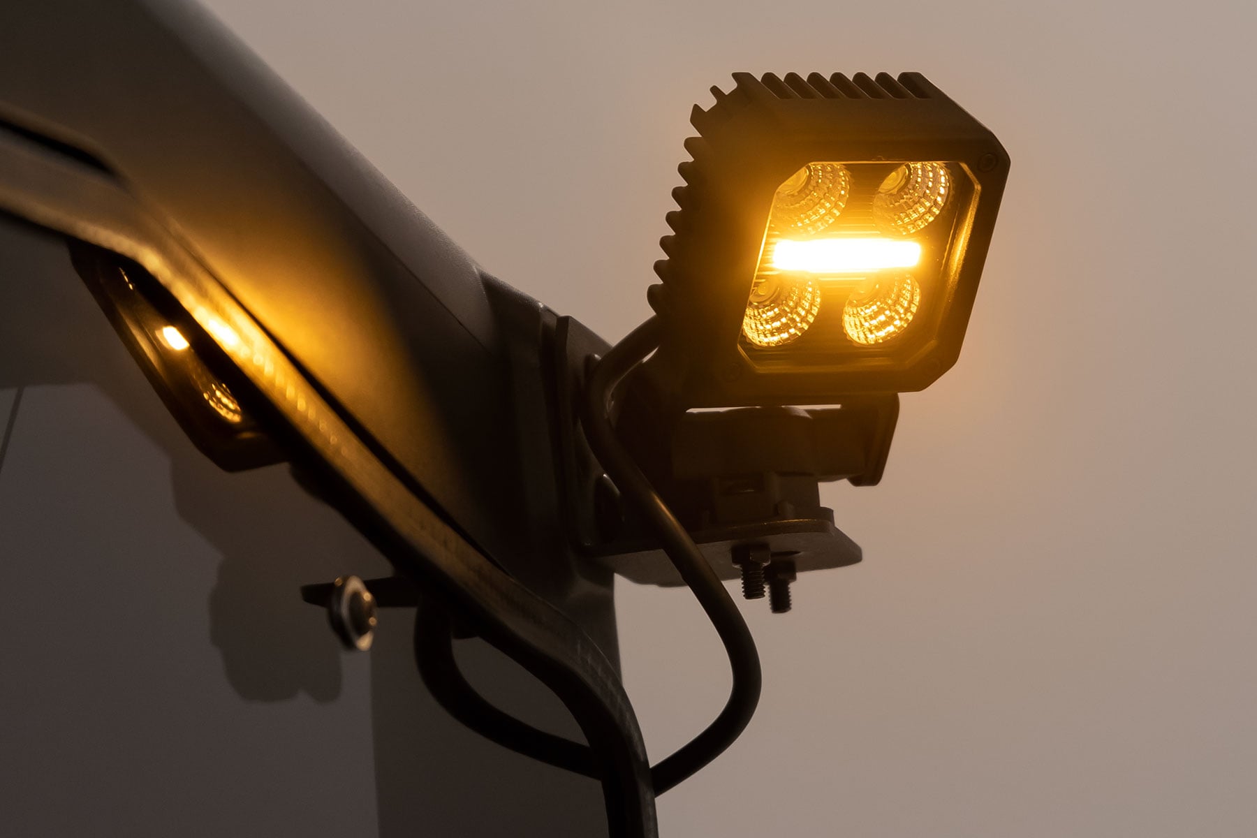 Black Series LED Light Pair | 2 Inch | Flood | Swivel Mount - Image 4