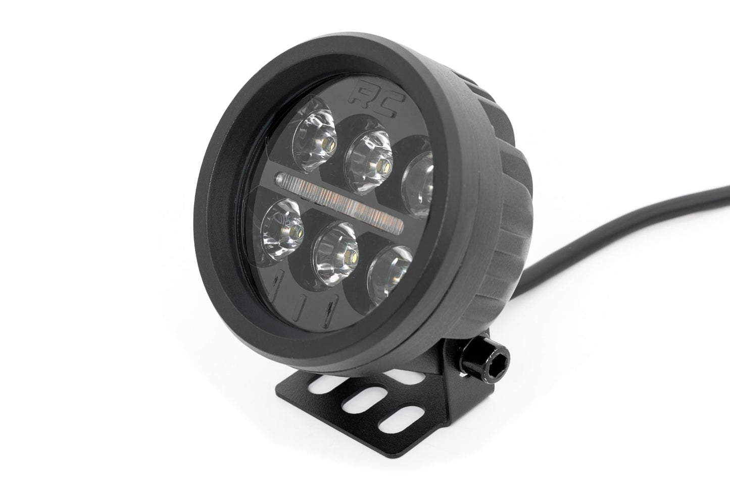 Black Series Round LED Light Pair | 3.5 Inch | Amber DRL - Image 2