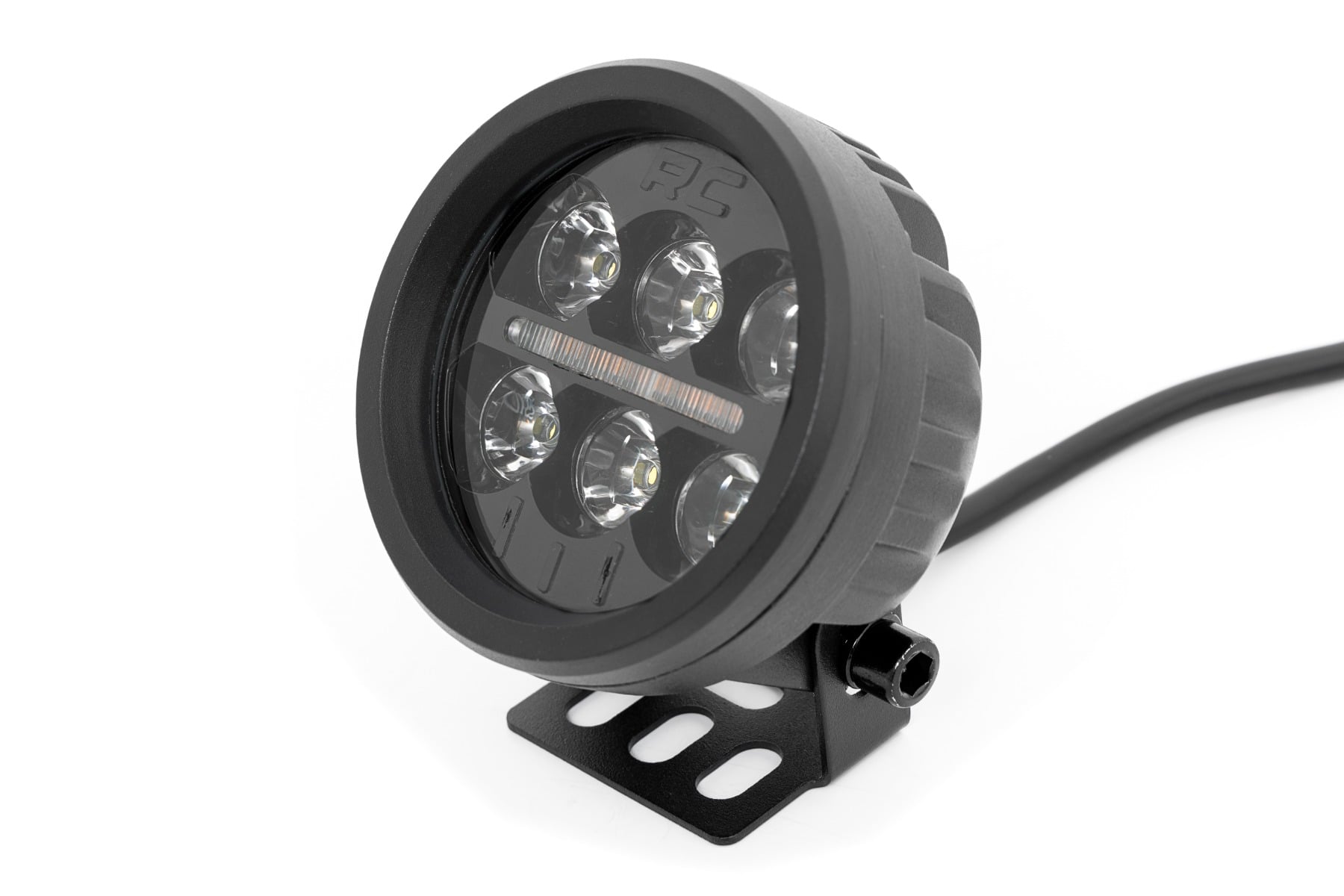 Black Series Round LED Light Pair | 3.5 Inch | Amber DRL - Image 2