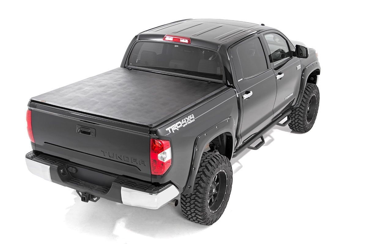 Soft Tri-Fold Bed Cover | 5'7" Bed | No OE Rail | Toyota Tundra (07-21) - Image 2