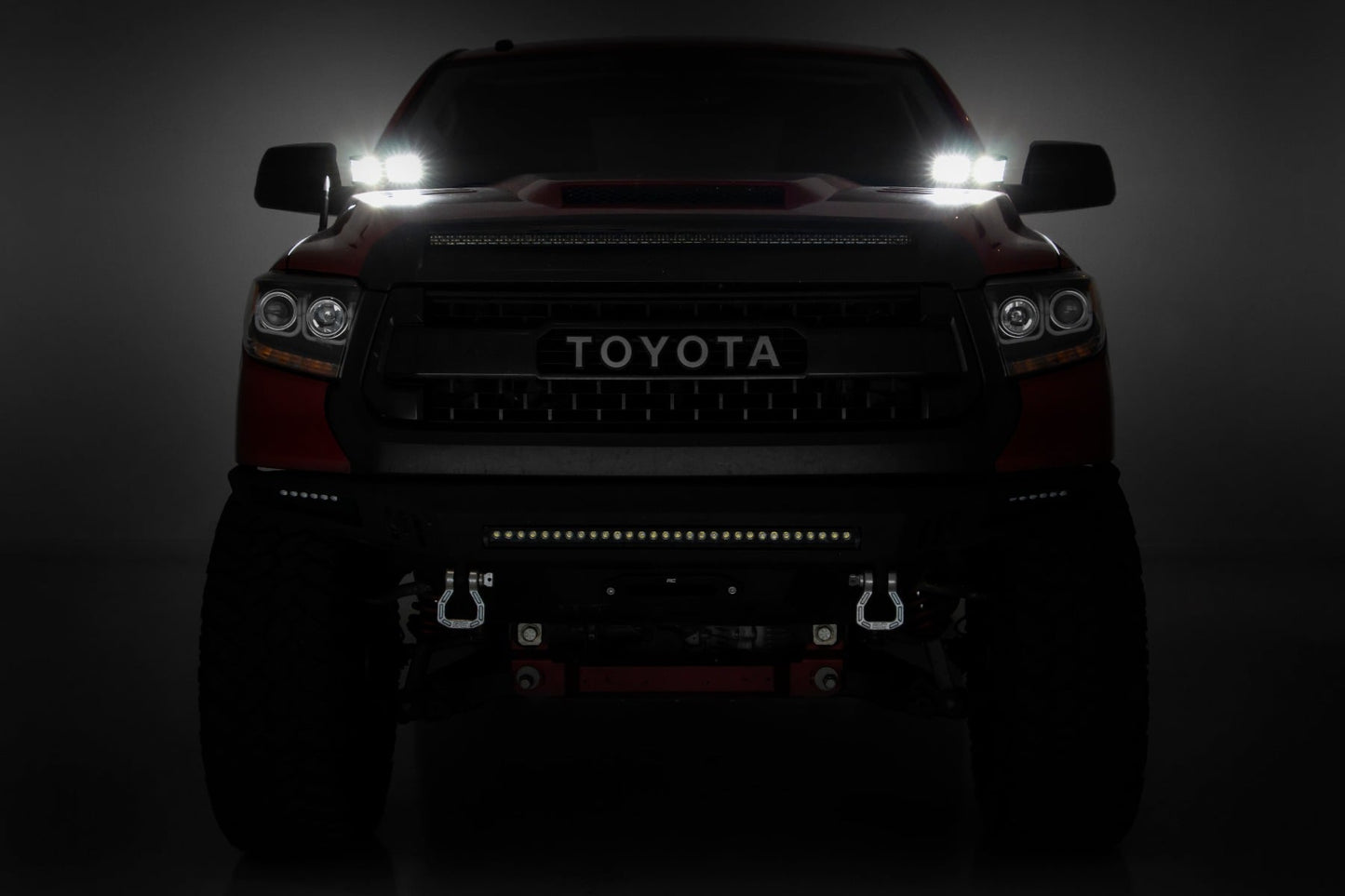 LED Light Kit | Ditch Mount | Dual 2" Black Pairs | Flood | Toyota Tundra (14-21) - Image 5