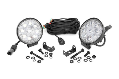 4 Inch Chrome Series LED Light | Round | Pair - Image 3