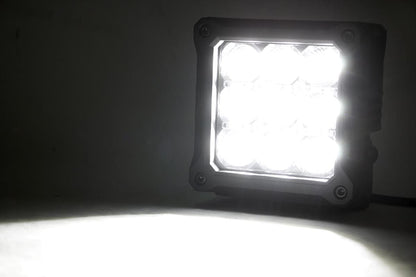 4 Inch Chrome Series LED Light Pods | Square | White DRL | Pair - Image 2