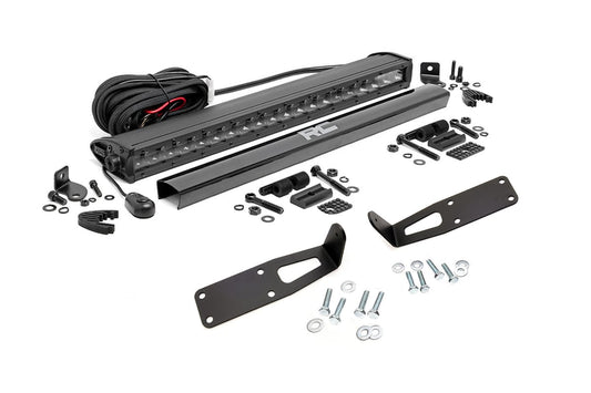 LED Light Kit | Bumper Mount | 20" Black Single Row | Ram 2500 (03-18)/3500 (03-18)