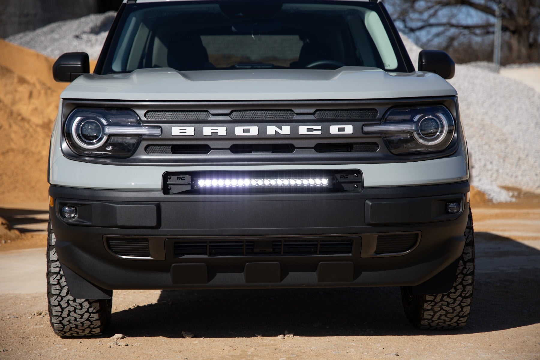 LED Light Kit | Bumper Mount | 20" Black Single Row | Ford Bronco Sport (21-26) - Image 6