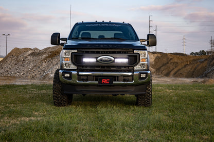 LED Light Kit | Grille Mount | 10 Inch Black | Slimline | Ford F-250 Super Duty (20-22) - Image 4