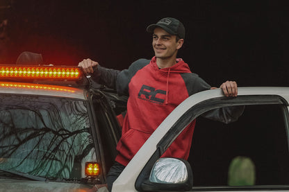 Rough Country Hoodie | Heater | Red/Gray | XL - Image 5