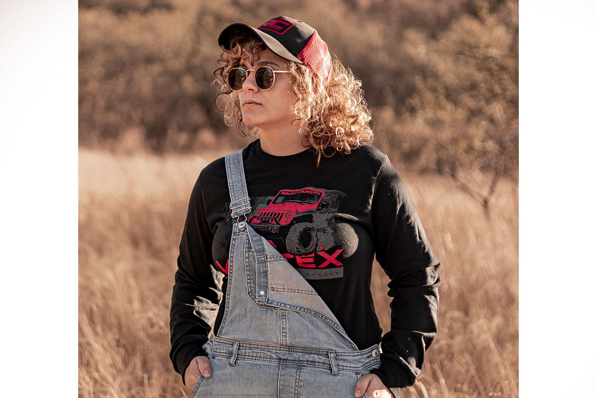 Rough Country T-Shirt | Long Sleeve | Vertex | Black | SM - Image 4