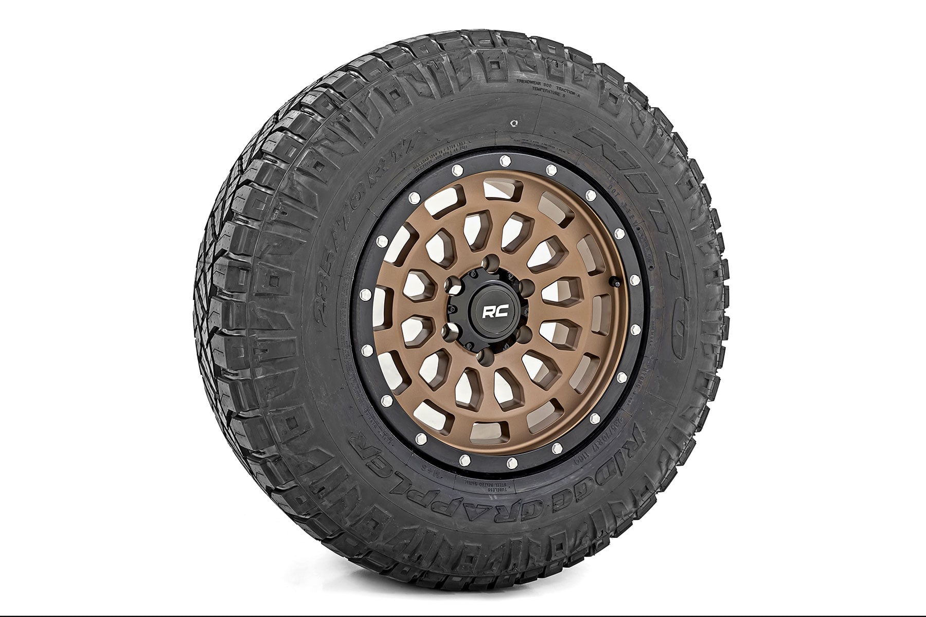 Rough Country 87 Series Wheel | Simulated Beadlock | Bronze/Black | 17x8.5 | 6x5.5 |+25mm - Image 5