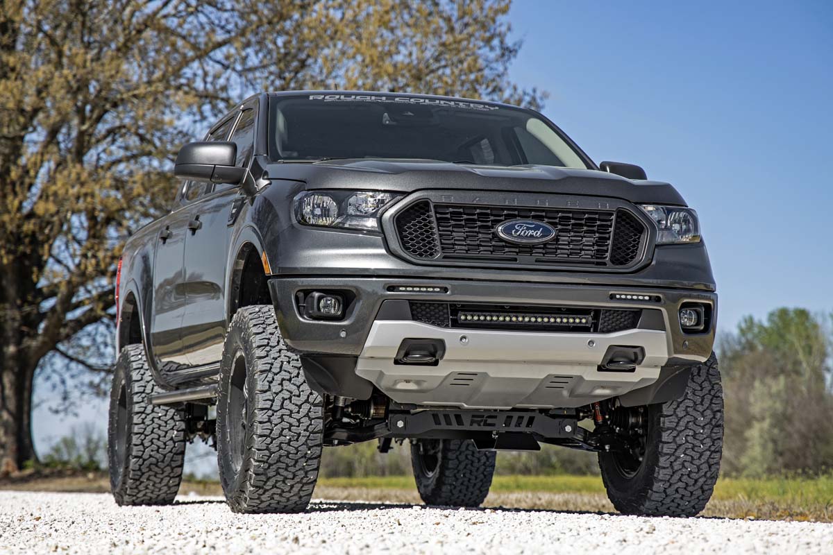 LED Light Kit | Bumper Mount | 6" Black Slimline Pair | Ford Ranger (19-23) - Image 4