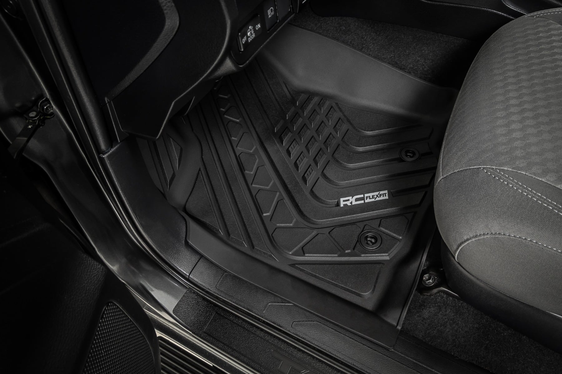 Flex-Fit Floor Mats | Front and Rear | Toyota Tacoma 2WD/4WD (2016-2023) - Image 3