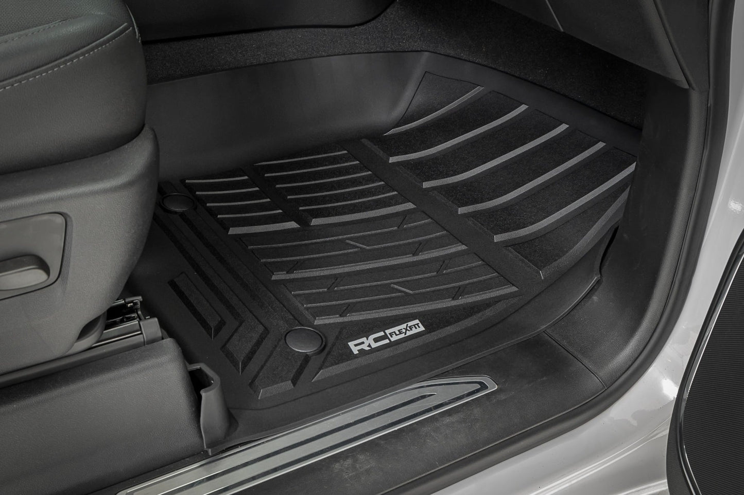 Flex-Fit Floor Mats | FR & RR | FR Bucket | Crew | Chevy/GMC 1500/2500HD/3500HD (19-26) - Image 4