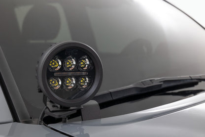 LED Light Kit | Ditch Mount | 2" Black Pair | Amber DRL | Toyota Tacoma (16-23) - Image 2
