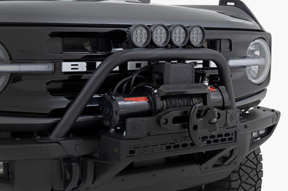 Safari Bar | 3.5" Round LED (Quad) | Black | Amber DRL | OE Modular Steel | Ford Bronco (21-26) - Image 2