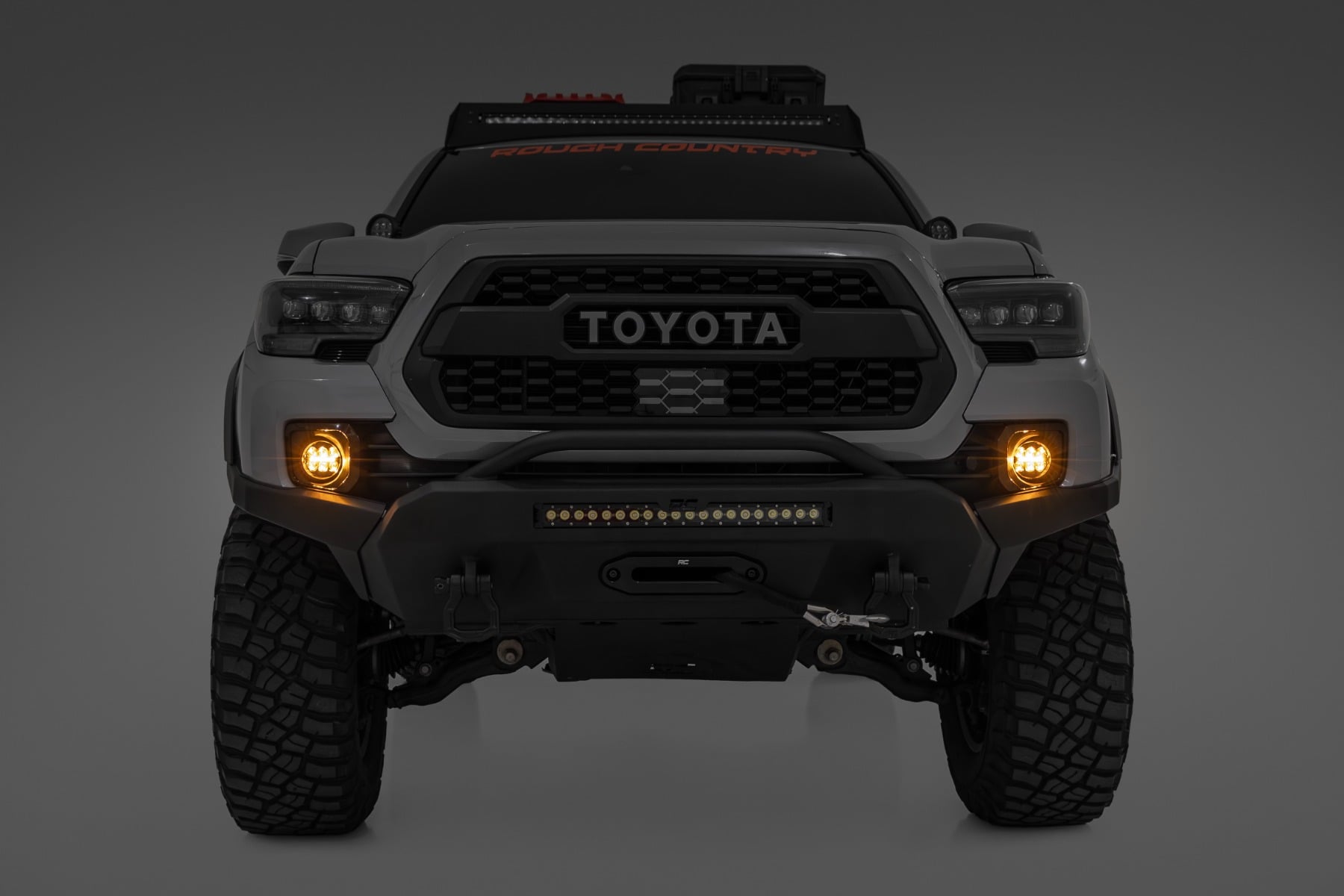 LED Fog Light Kit | 3.5 Inch Round Black Series | Amber DRL | Toyota Tacoma (16-23) - Image 2