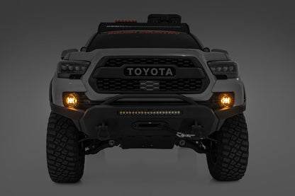 LED Fog Light Kit | 3.5 Inch Round Black Series | Amber DRL | Toyota Tacoma (16-23) - Image 2