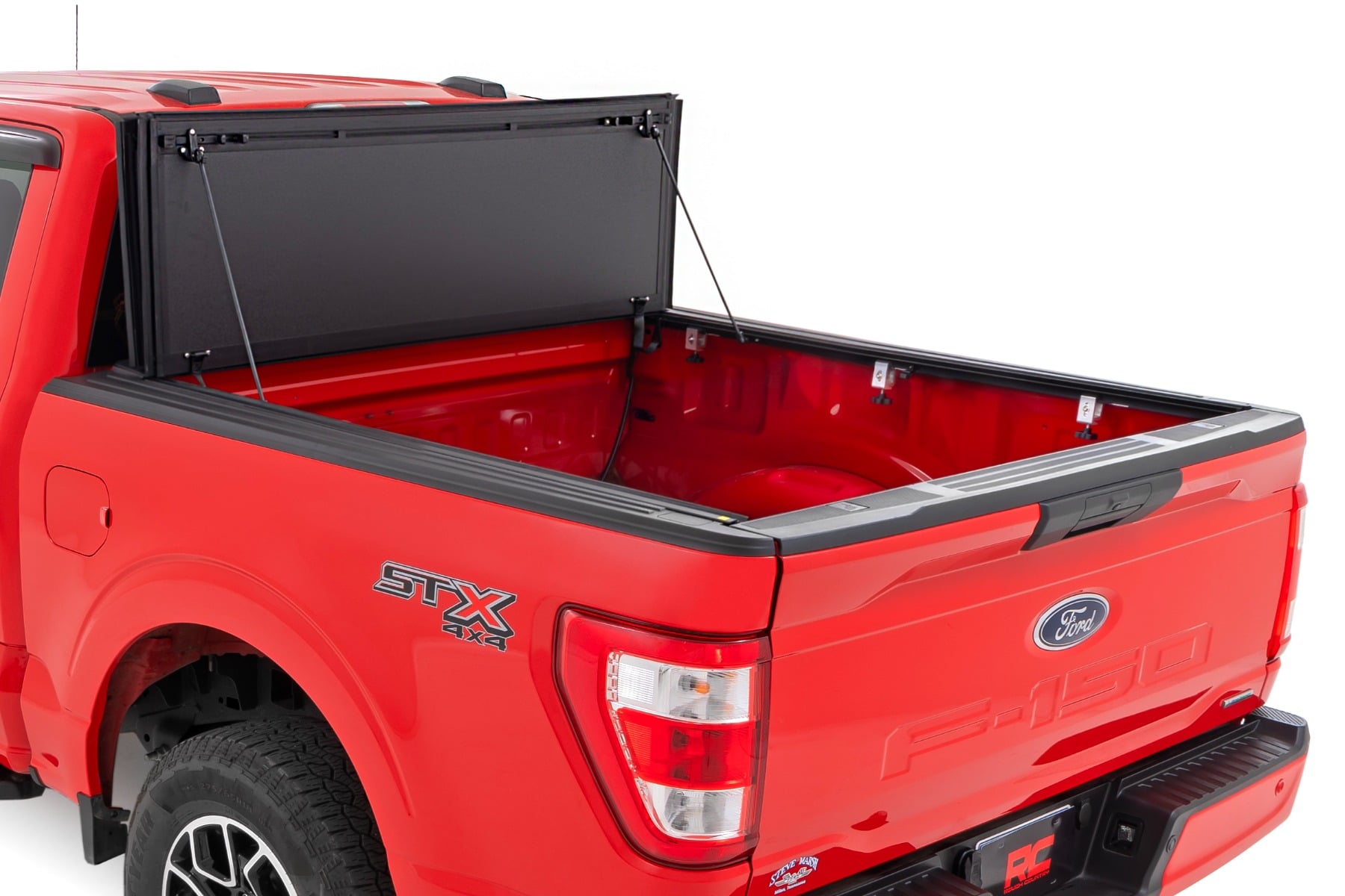 Hard Tri-Fold Flip Up Bed Cover | 5'7" Bed | Ford F-150 2WD/4WD (2015-2020) - Image 2
