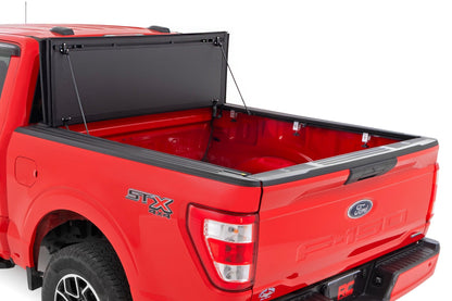 Hard Tri-Fold Flip Up Bed Cover | 6'7" Bed | Ford F-150 2WD/4WD (2015-2020) - Image 2