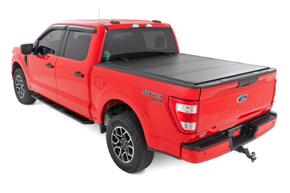 Hard Tri-Fold Flip Up Bed Cover | 6'7" Bed | Ford F-150 2WD/4WD (2015-2020) - Image 3