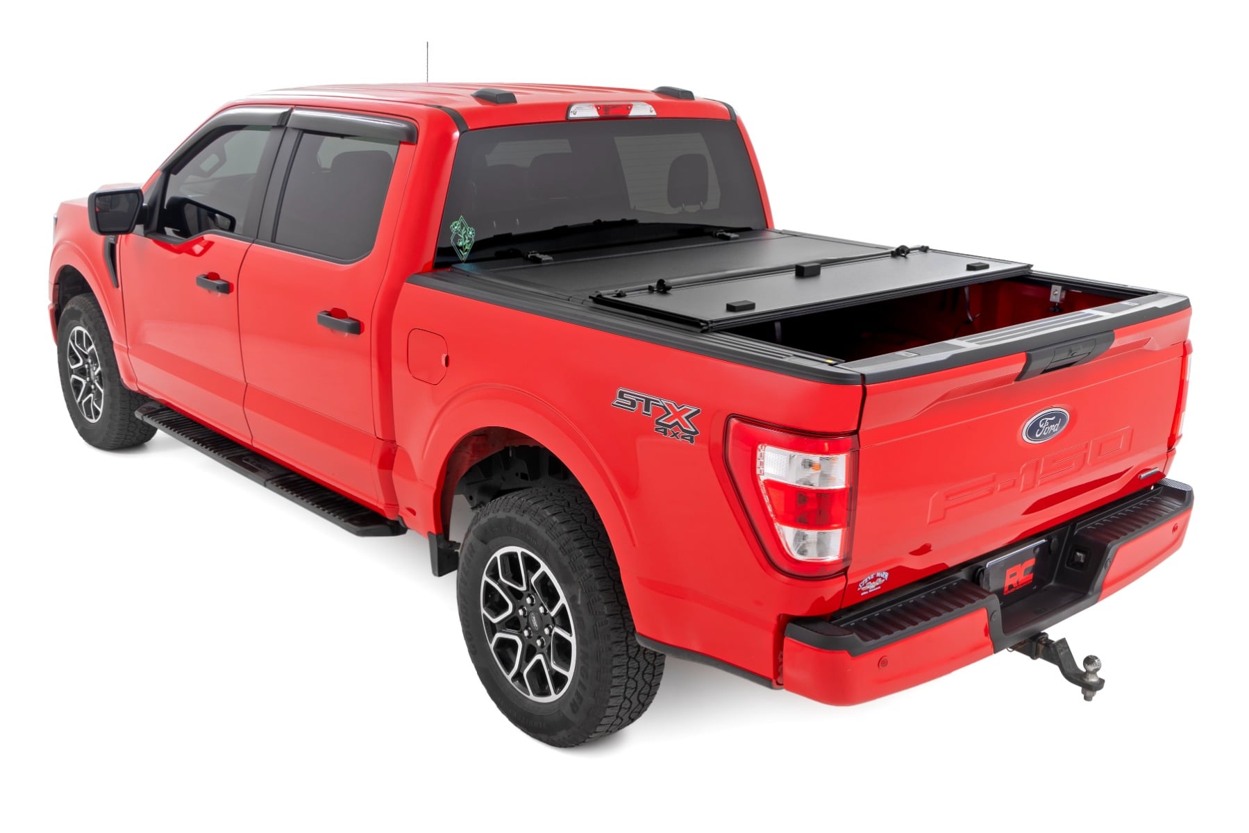 Hard Tri-Fold Flip Up Bed Cover | 5'7" Bed | Ford F-150 2WD/4WD (2015-2020) - Image 4