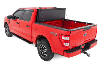 Hard Tri-Fold Flip Up Bed Cover | 5'7" Bed | Ford F-150 2WD/4WD (2015-2020) - Image 6