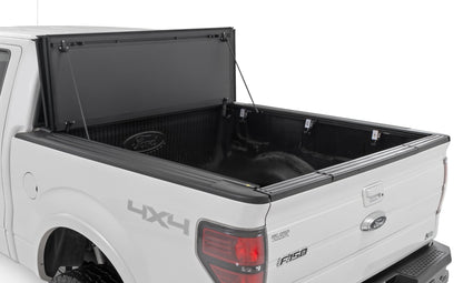 Hard Tri-Fold Flip Up Bed Cover | 5'7" Bed | Ford F-150 2WD/4WD (2004-2014) - Image 2