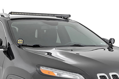 LED Light Kit | Roof Mount | 40" Black Single Row | Jeep Cherokee KL (14-23) - Image 4