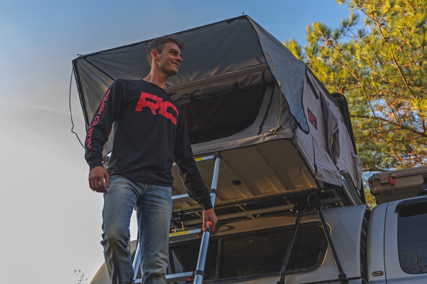Rough Country Long Sleeve | RC Tread Sleeve | Black| SM - Image 6