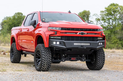 HIGH CLEARANCE FRONT BUMPER LED LIGHTS & SKID PLATE | CHEVY SILVERADO 1500 (19-22)