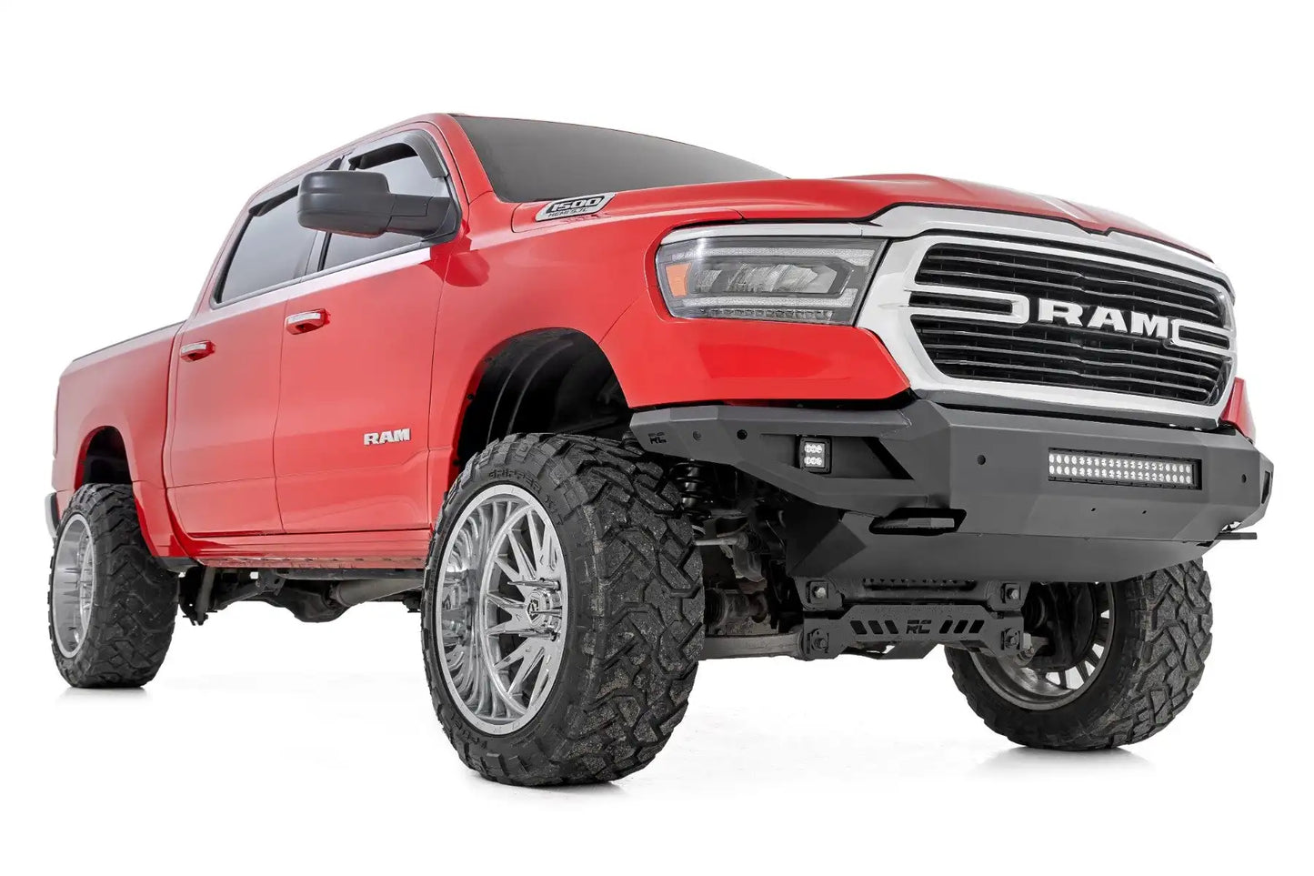 HIGH CLEARANCE FRONT BUMPER LED LIGHTS & SKID PLATE | RAM 1500 (19-23)