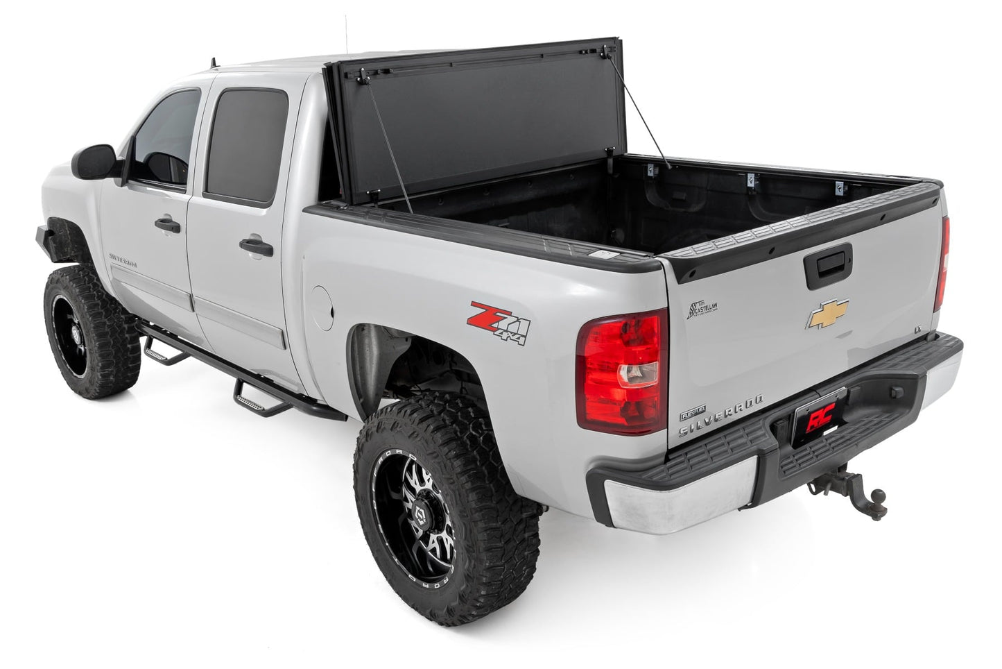 Hard Tri-Fold Flip Up Bed Cover | 5'9" Bed | Chevy/GMC 1500 (07-13) - Image 6