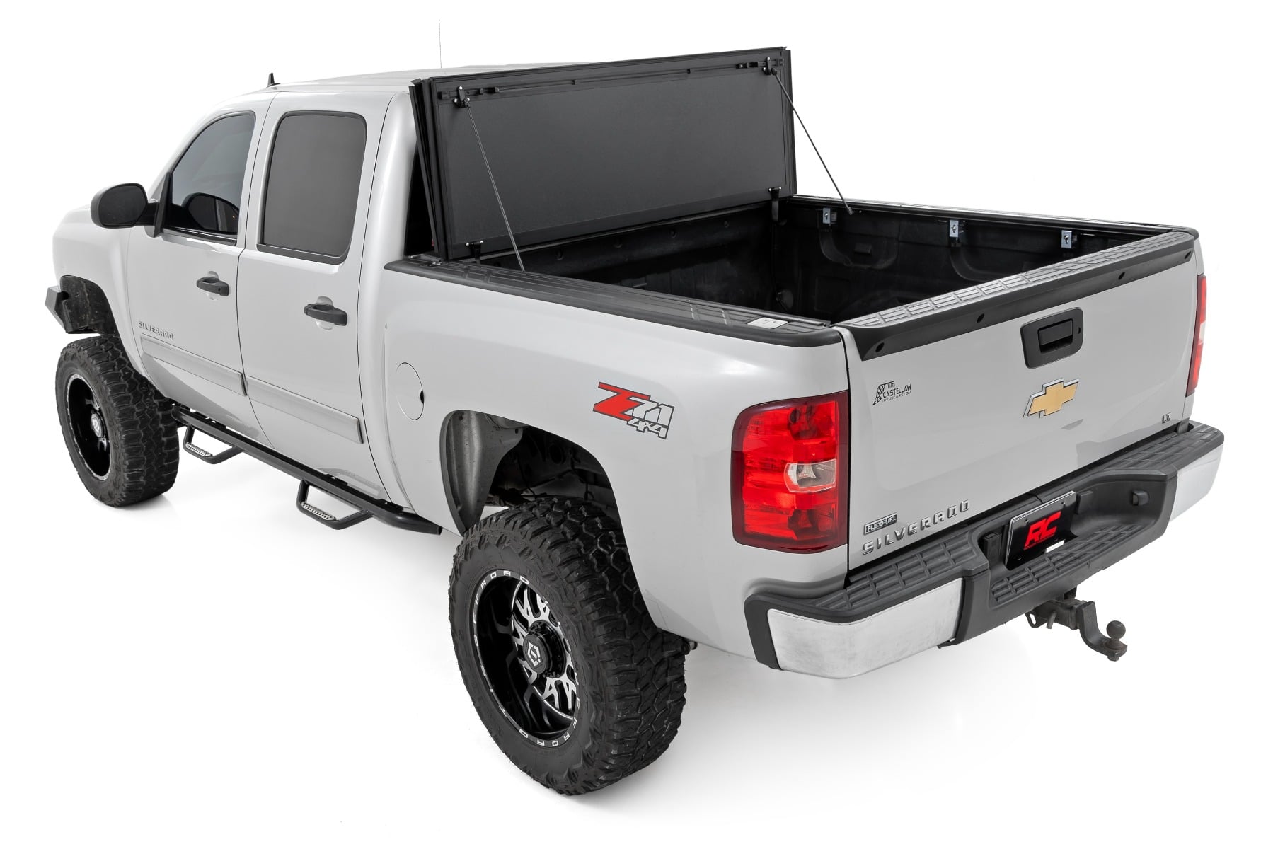 Hard Tri-Fold Flip Up Bed Cover | 5'9" Bed | Chevy/GMC 1500 (07-13) - Image 6