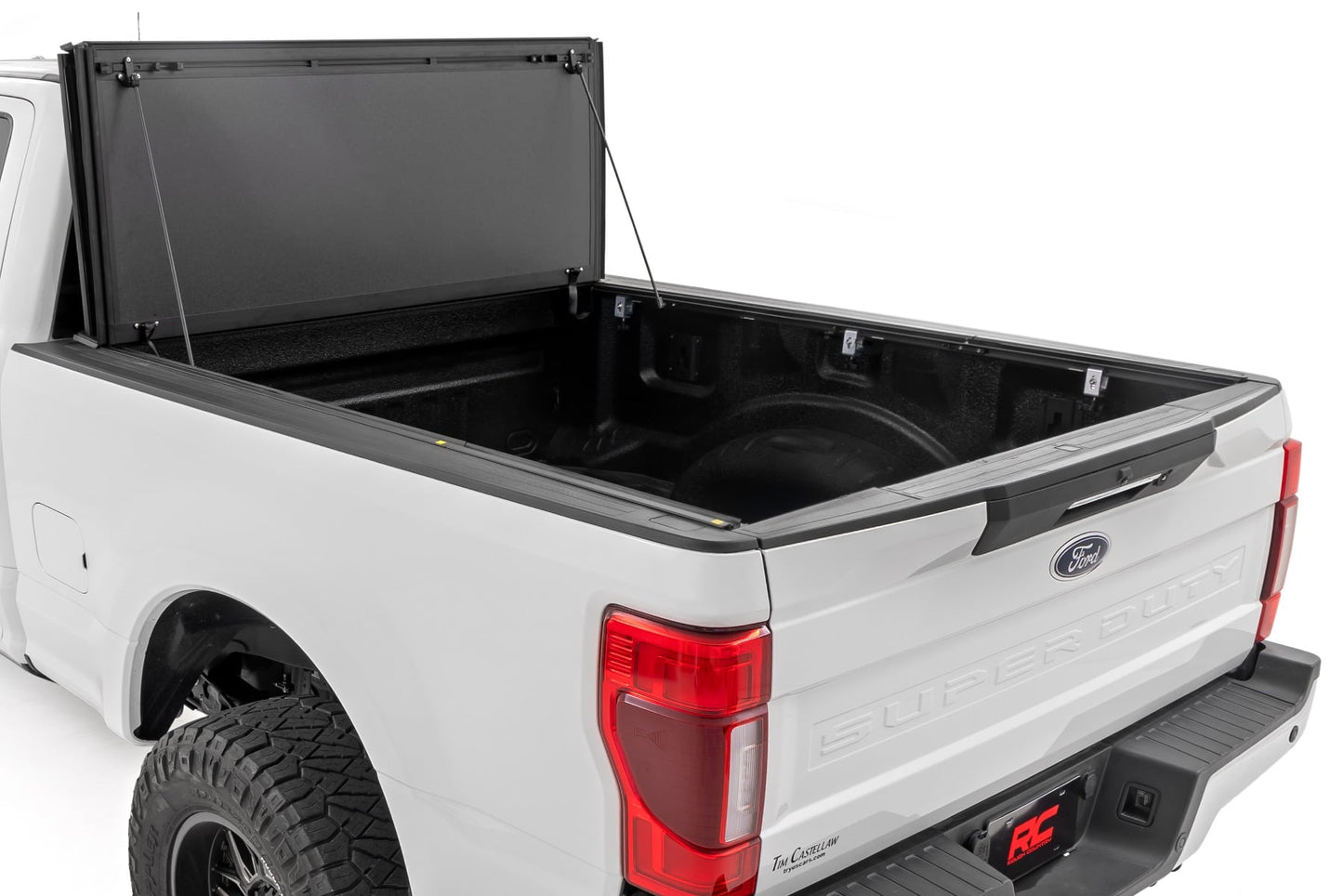 Hard Tri-Fold Flip Up Bed Cover | 6'10" Bed | Ford F-250/F-350 Super Duty (17-26) - Image 2
