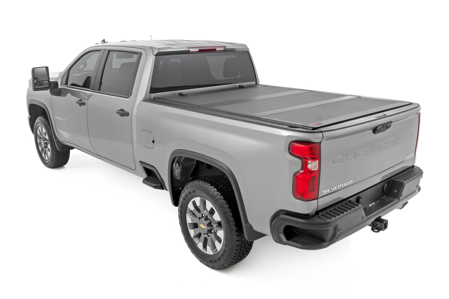 Hard Tri-Fold Flip Up Bed Cover | 6'9" Bed | Chevy/GMC  Silverado/Sierra 2500HD/3500HD (20-26) - Image 3