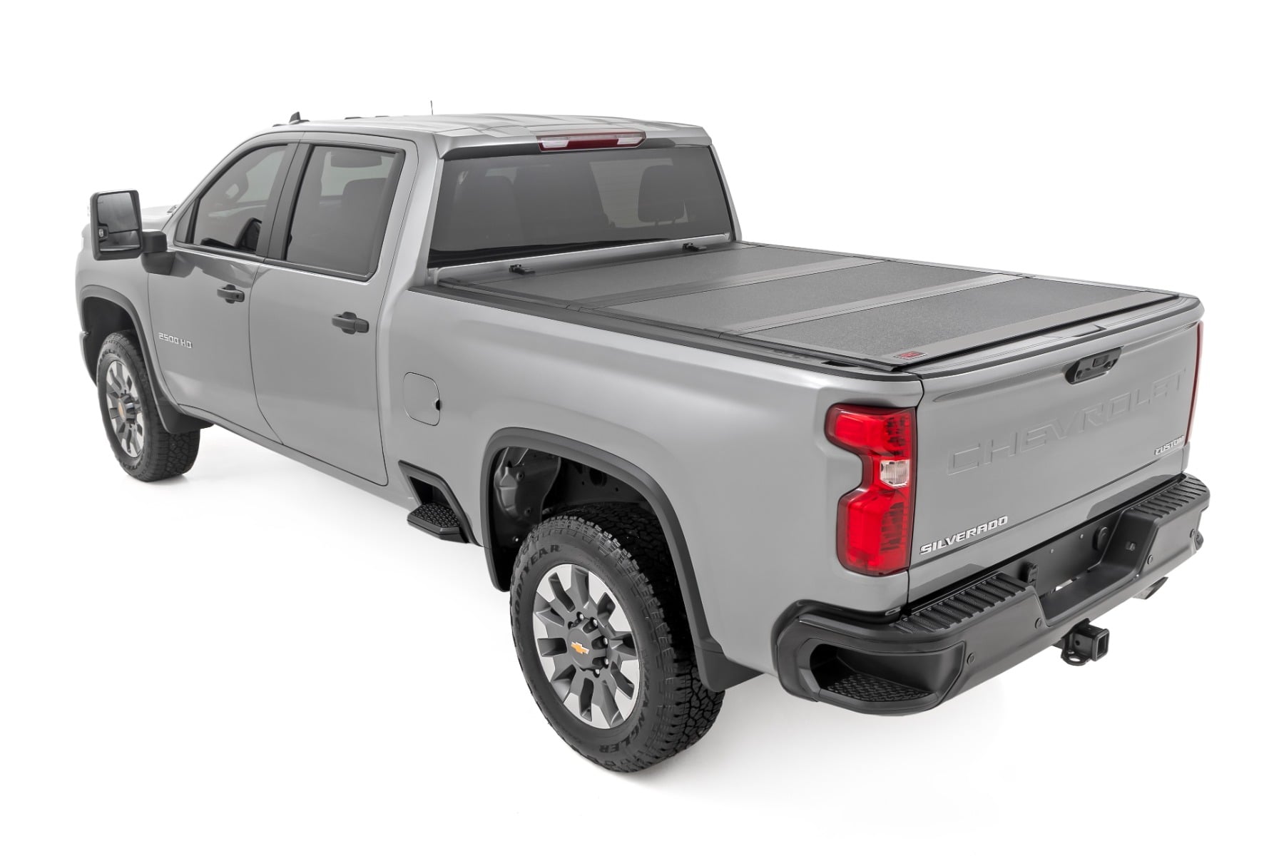 Hard Tri-Fold Flip Up Bed Cover | 6'9" Bed | Chevy/GMC  Silverado/Sierra 2500HD/3500HD (20-26) - Image 3
