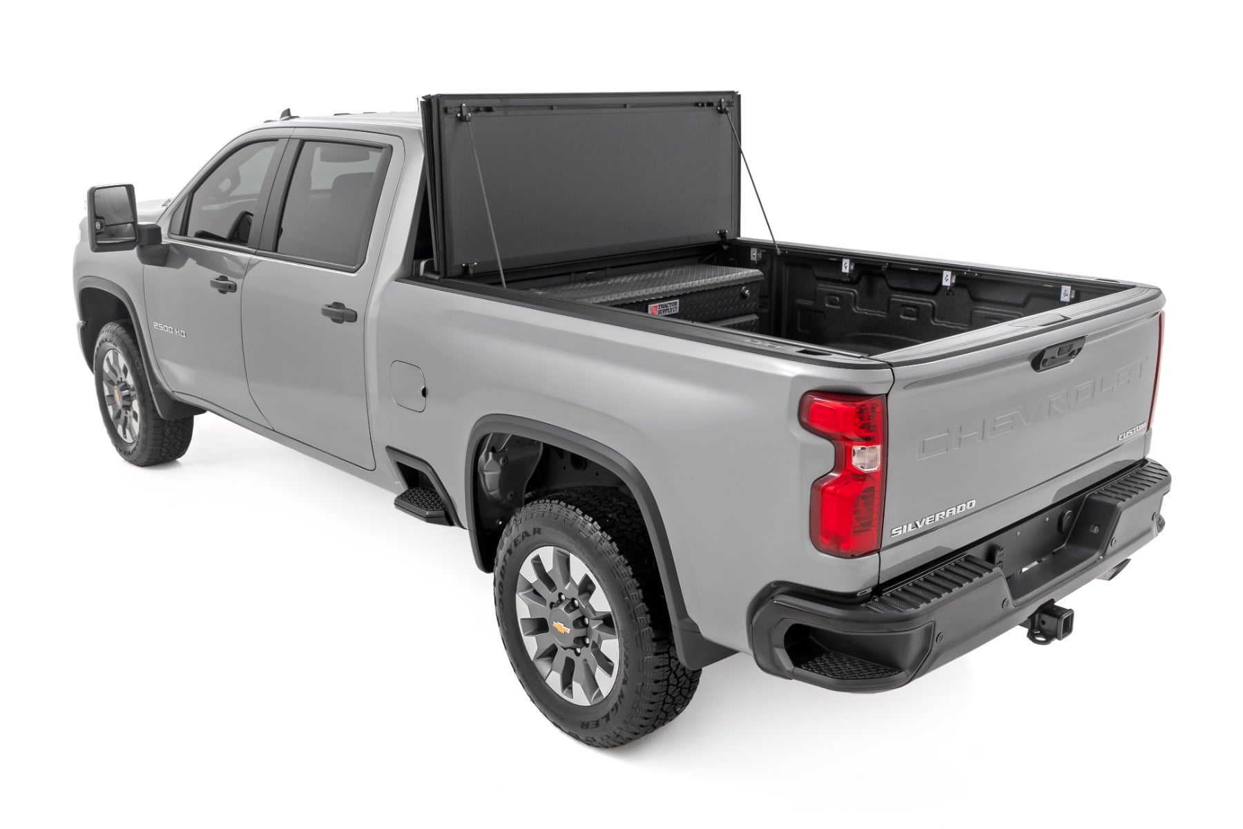 Hard Tri-Fold Flip Up Bed Cover | 6'9" Bed | Chevy/GMC  Silverado/Sierra 2500HD/3500HD (20-26) - Image 5