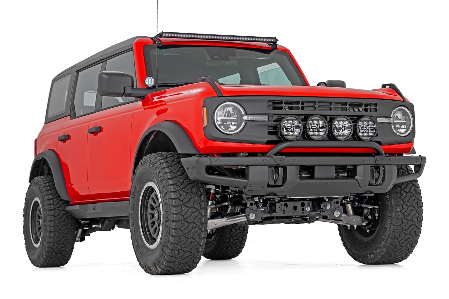 Light Bar Mount | 6.5 Inch Round LED (Quad) | OE Modular Steel | Ford Bronco (21-26) - Image 3