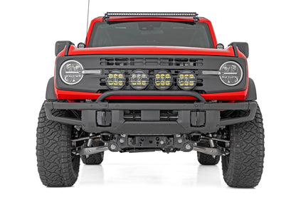 Light Bar Mount | 6.5 Inch Round LED (Quad) | OE Modular Steel | Ford Bronco (21-26) - Image 4