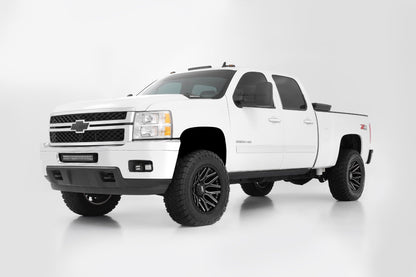 Rough Country 95 Series Wheel | One-Piece | Gloss Black Machined | 20x10 | 8x180 | -19mm - Image 3