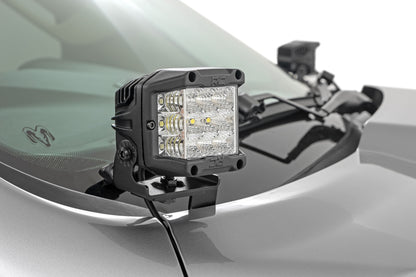 LED Light Kit | Ditch Mount | 2" Black Pair | Amber DRL | Ram 1500 (19-26) - Image 2