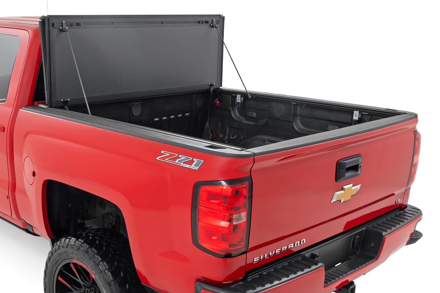 Hard Tri-Fold Flip Up Bed Cover | 5'9" Bed | Chevy/GMC 1500 (14-18 & Classic) - Image 2