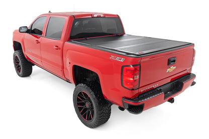 Hard Tri-Fold Flip Up Bed Cover | 5'9" Bed | Chevy/GMC 1500 (14-18 & Classic) - Image 3