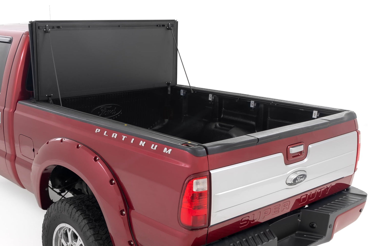 Hard Tri-Fold Flip Up Bed Cover | 6'10" Bed | Ford F-250/F-350 Super Duty (99-16) - Image 2
