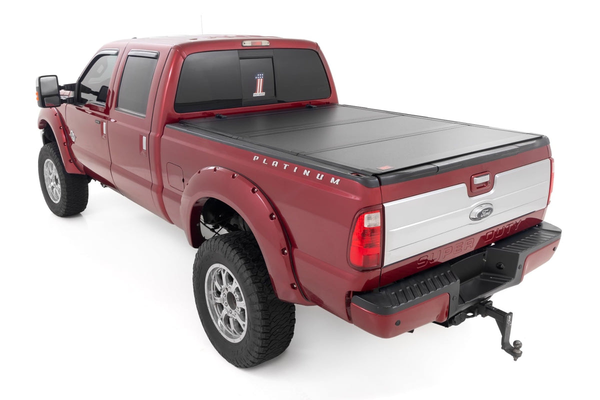 Hard Tri-Fold Flip Up Bed Cover | 6'10" Bed | Ford F-250/F-350 Super Duty (99-16) - Image 3