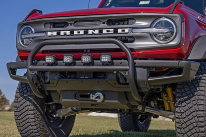 Nudge Bar | 3 Inch Wide Angle Led (x4) | Oe Modular Steel | Ford Bronco (21-26) - Image 6