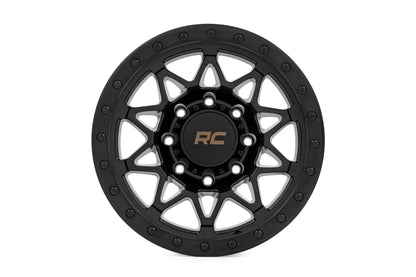 Rough Country 78 Series Wheel | Simulated Beadlock | Black | 18x9 | 8x6.5 | -12mm - Image 2