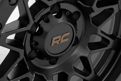 Rough Country 78 Series Wheel | Simulated Beadlock | Black | 18x9 | 6x135 | -12mm - Image 6